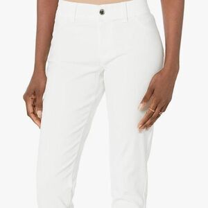 Calvin Klein White Denim Straight‎ Leg Cropped Jeans - Size 6